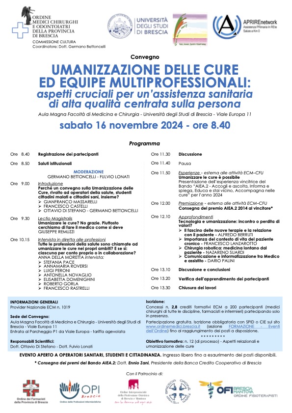 Book Cover: Umanizzazione delle cure ed equipe multiprofessionali